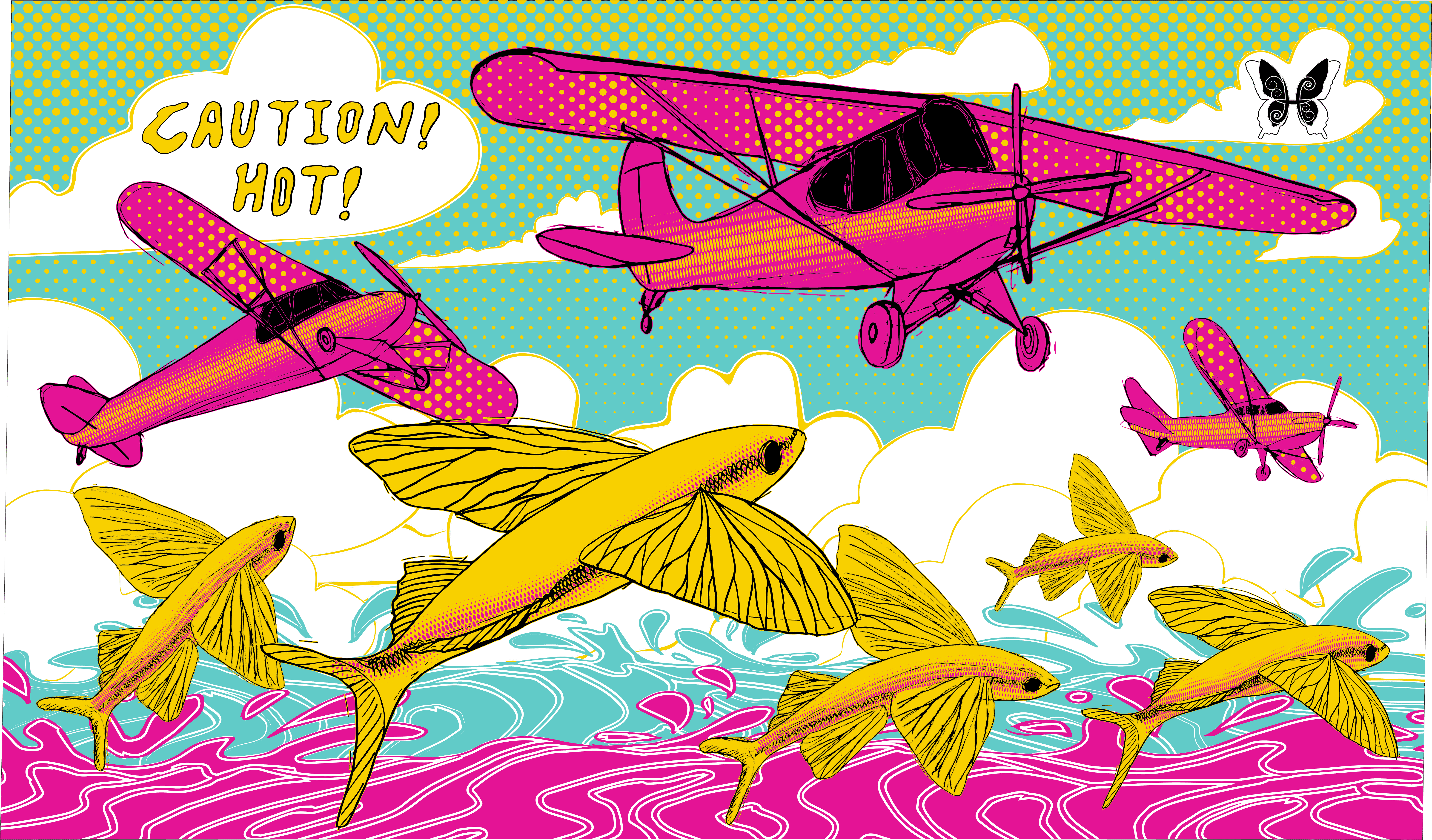 Flying Fish Coffee Cup Design